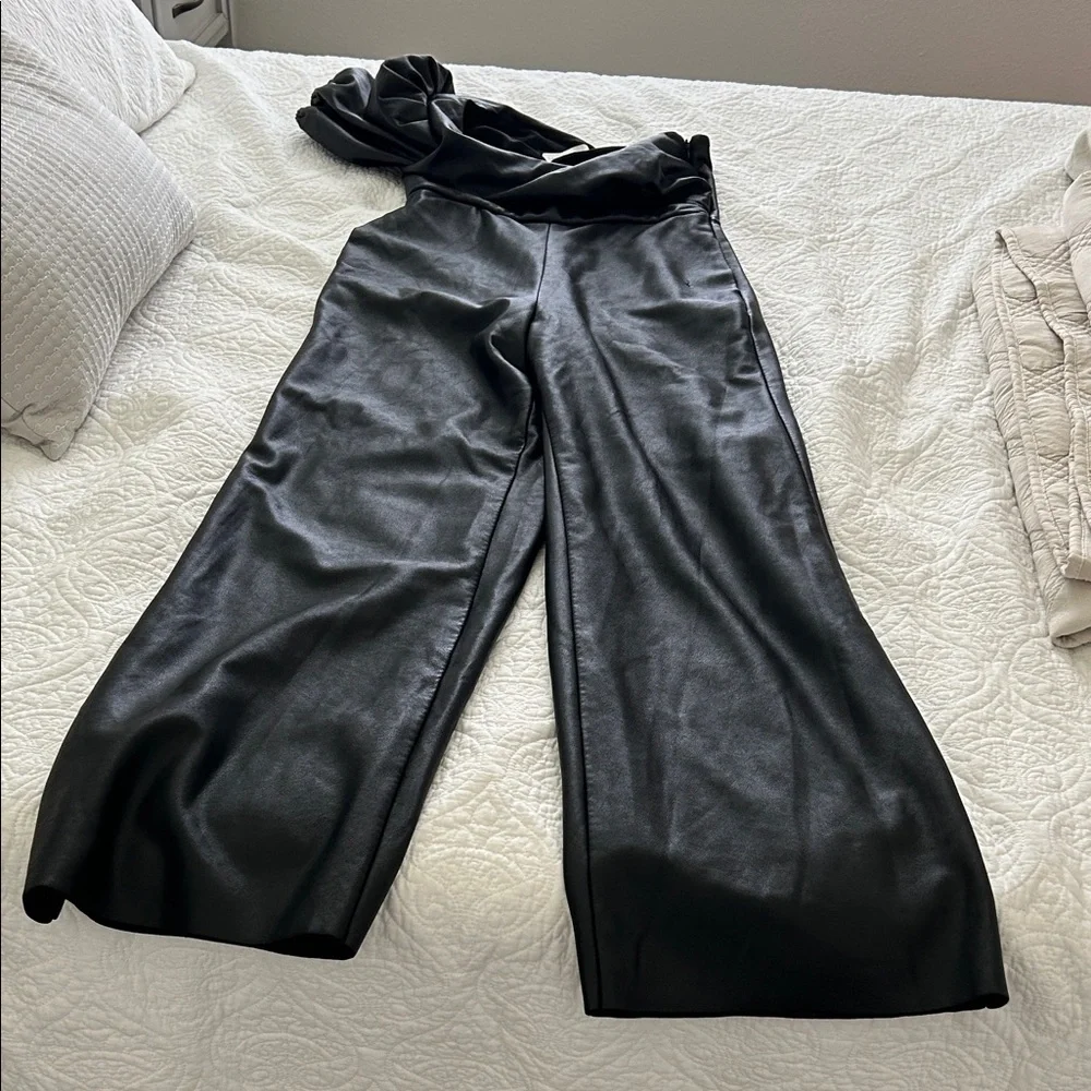 Sachin + Babi Jagger Black One-Shoulder Jumpsuit - Picture 6 of 9